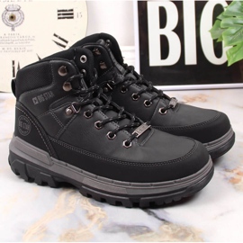 Crne sportske cipele Big Star KK274222 s visokim gležnjevima crna