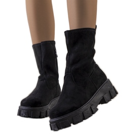 PA1 Crne čizme na platformi Conco crna