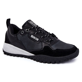 Muške klasične sportske cipele Memory Foam Big Star KK174270 crna