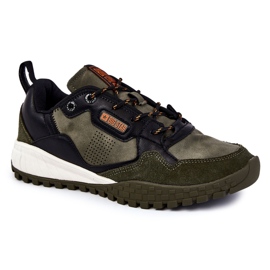 Muške klasične sportske cipele Memory Foam Big Star KK174272 Zelena crna