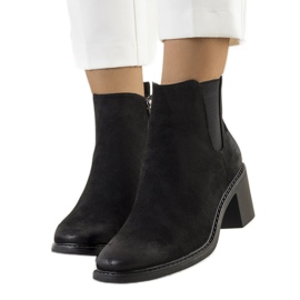 PA1 Crne Luiza čizme na visoku petu crno