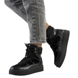 PA1 Crne ženske čizme za snijeg iz Laursena crno