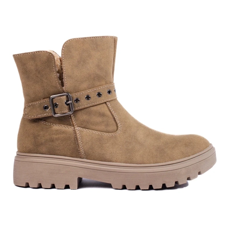 Bež ženske gležnjače od ekološkog antilopa