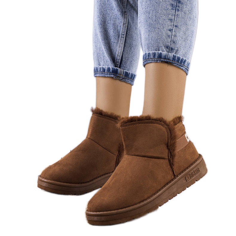 Big Star Smeđe čizme za snijeg s krznom KK274620-802 smeđa