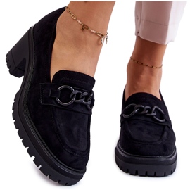 Vinceza Ženske visoke potpetice od brušene kože crne Sanya crna