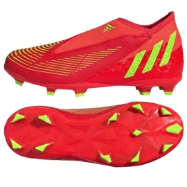 Adidas Predator Edge.3 Ll Fg Jr GW0985 kopačke crvena narančaste i crvene