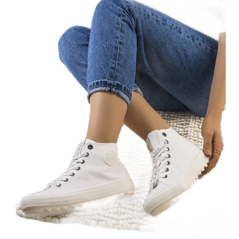 Bijele izolirane tenisice Big Star GG274108 bijela