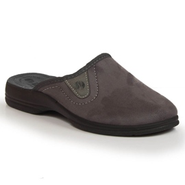 Udobne sive Inblu muške kućne papuče siva