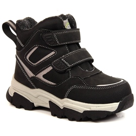 Zimske čizme za dječake, izolirane ovčjom vunom, crne News crna
