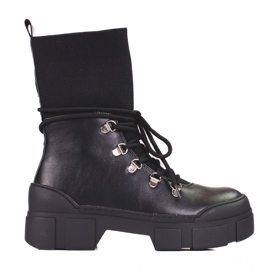 Ženske slip-on radnice na platformi Shelovet crna