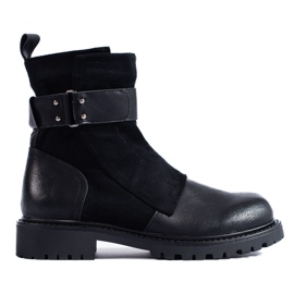 SHELOVET Ženske crne torbe s kopčom crna