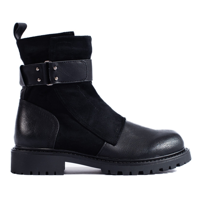 SHELOVET Ženske crne torbe s kopčom crno