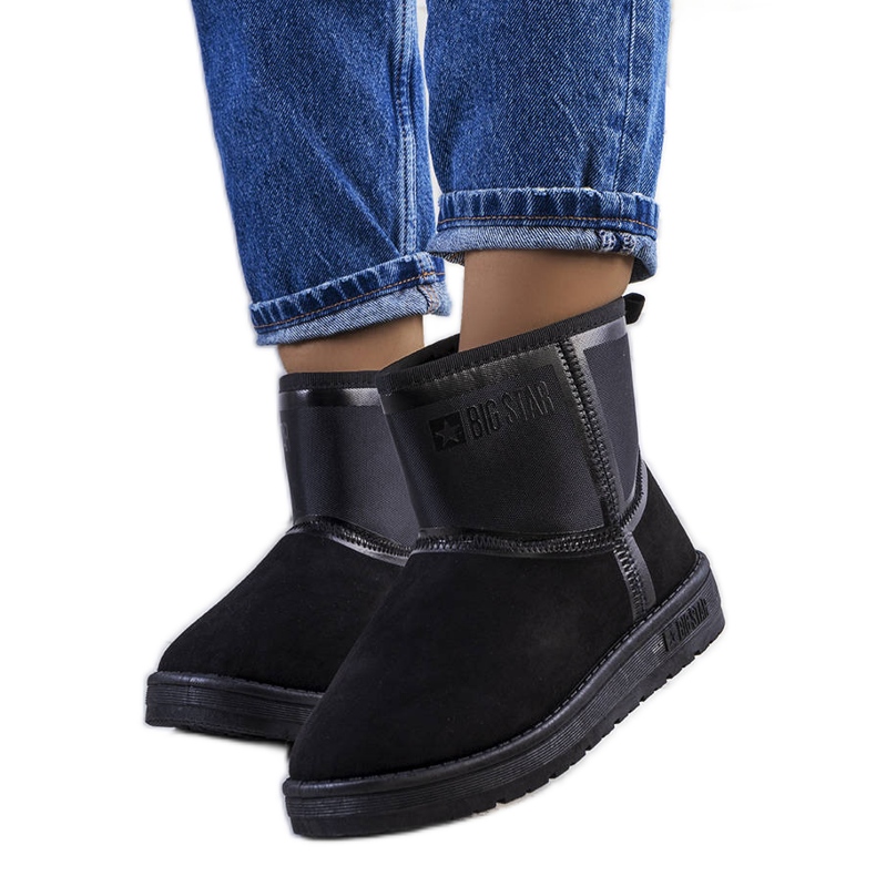 Big Star Ženske crne čizme za snijeg KK274614-906 crno