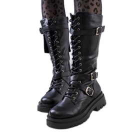 PA1 Crne čizme s vrećicom iz Himesa crna