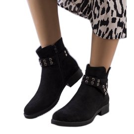 PA1 Crne izolirane čizme iz Melderta crna