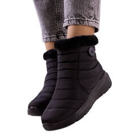 PA1 Prošivene čizme Black Reign crno