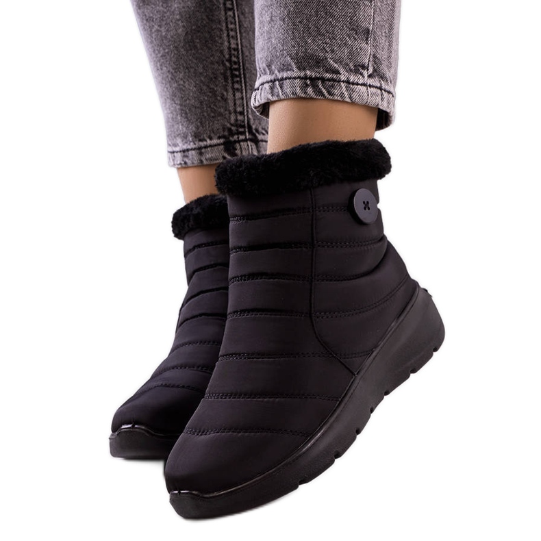 PA1 Prošivene čizme Black Reign crno