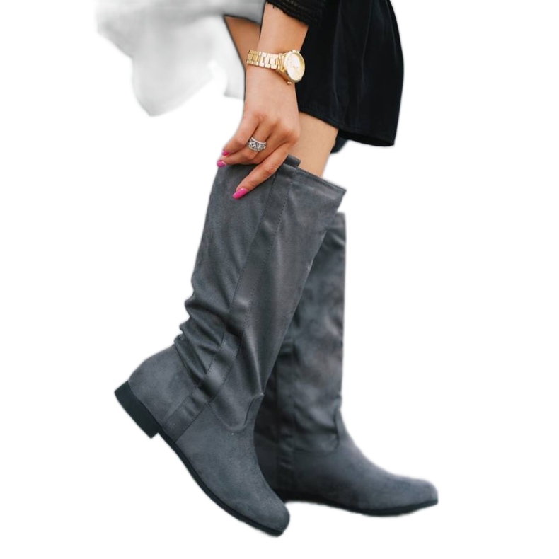 BM Sive ravne čizme iz Thelme siva