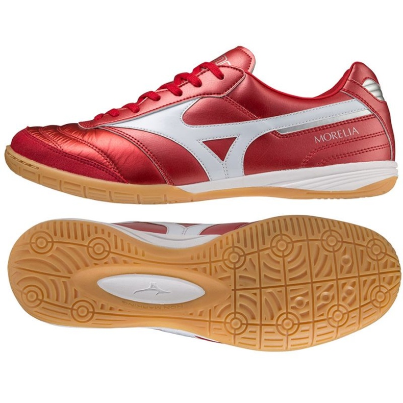 Mizuno Morelia Sala Elite In Q1GA221060 tenisice za nogomet crvena naranče i crvene