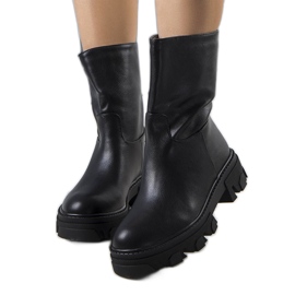 PA1 Crne izolirane Nasidi čizme crna