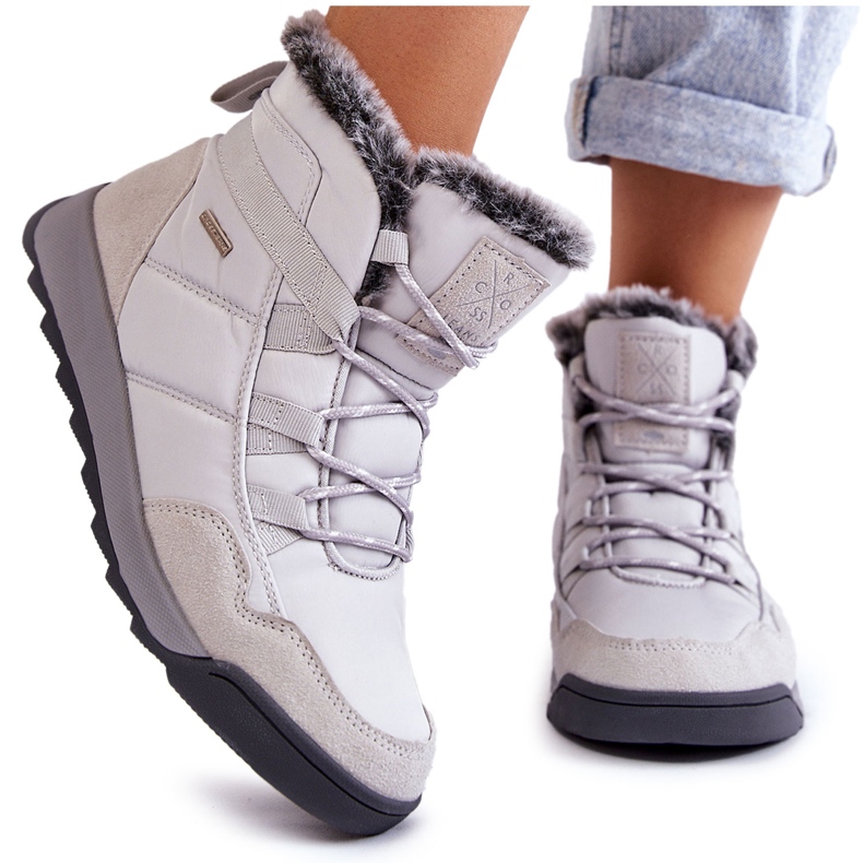 Ženske izolirane čizme za snijeg Cross Jeans KK2R4015C Siva