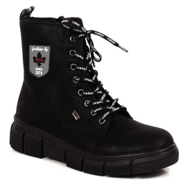 Rieker W RKR557 vodootporne udobne čizme crna