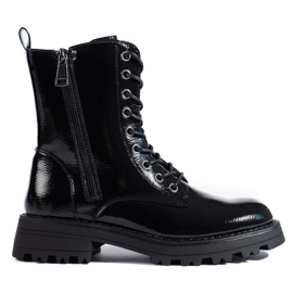 J. Star Ženski radni šelovet s ukrasnim patentnim zatvaračem crna