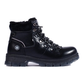 Planinarske cipele shelovet crne eko kože crna