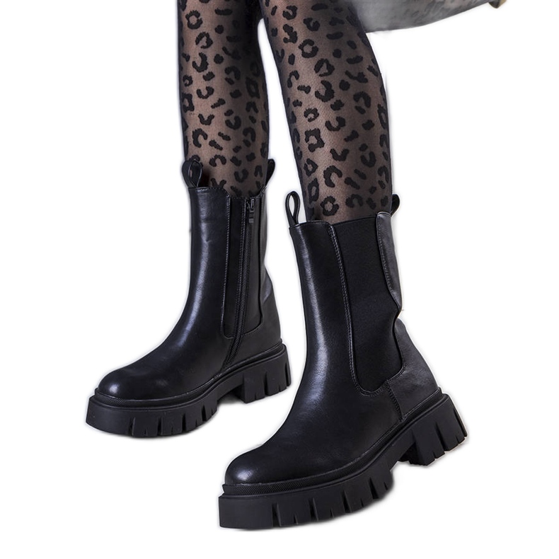 Evento Crne čizme na debelom Kaydence potplatu crno