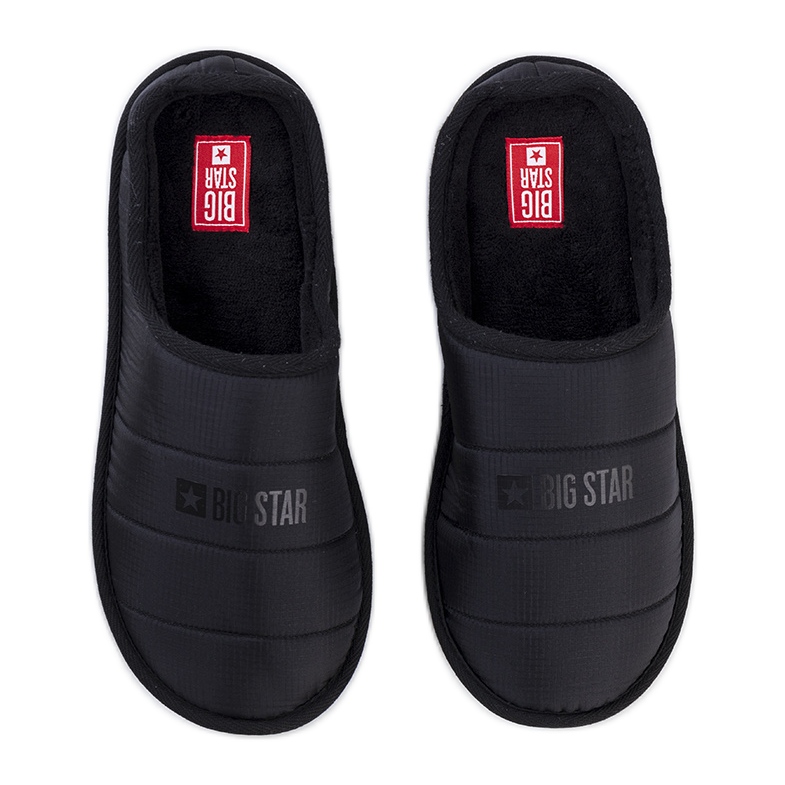 Big Star Crne muške izolirane papuče KK174361 crno