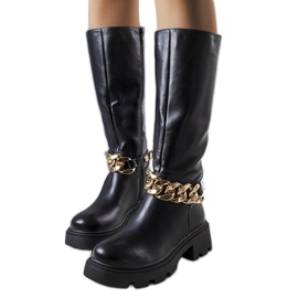 Crne izolirane čizme iz Cortina crna