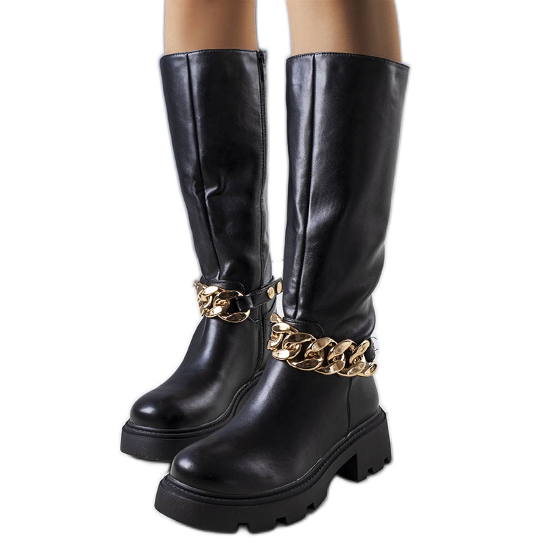 Crne izolirane čizme iz Cortina crno