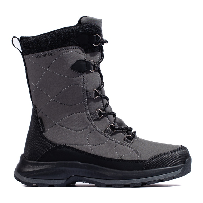 Ženske trekking cipele na vezanje DK vodootporne siva