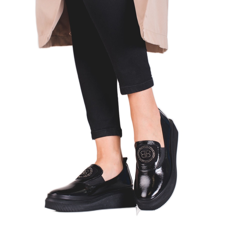 Kožne ženske cipele Shelovet crno