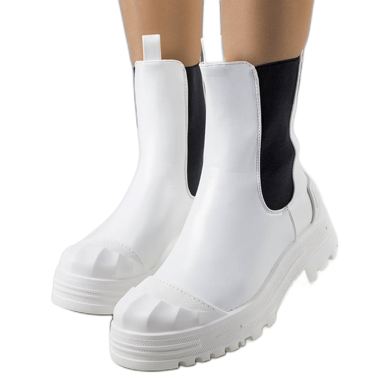 Ženske bijele Crispo čizme bijela