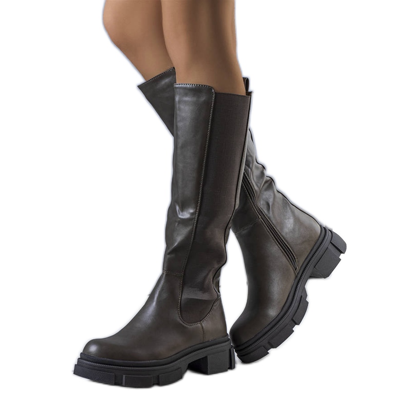 Zelene tople čizme iz Floresa zelena