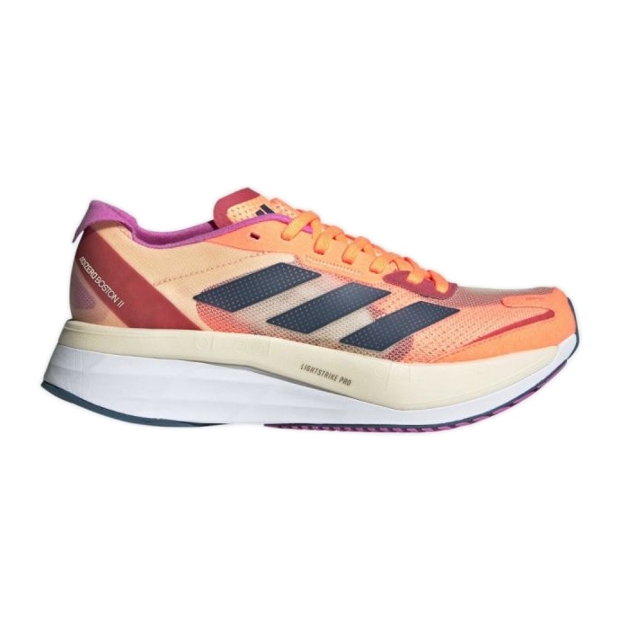 Adidas Adizero Boston 11 W GX6654 cipele crno crvena ljubičasta naranča raznobojna žuta boja