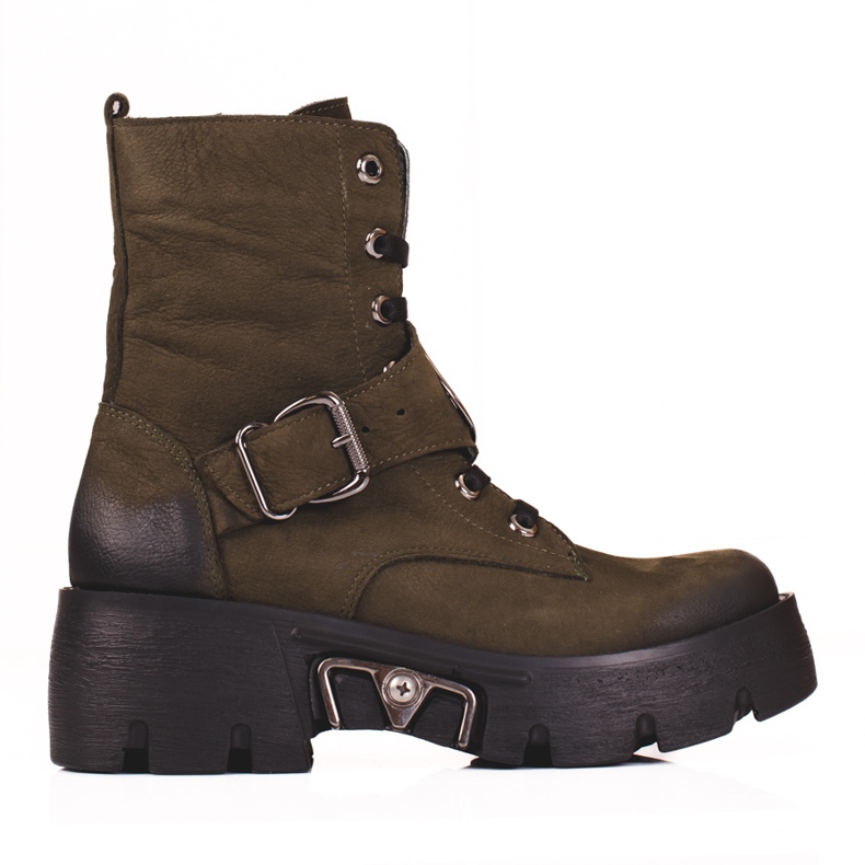 Ženska kožarska obuća Shelovet zelena