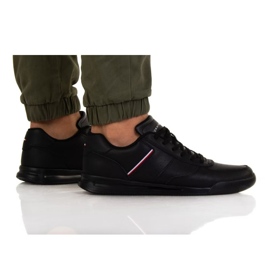 Cipele Tommy Hilfiger Lightweight Leather Detal Dup M FM0FM04280 Bds crna