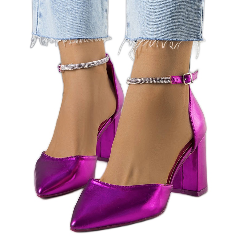 BM Ružičaste cipele s Leighton kubičnim cirkonijem ružičasta