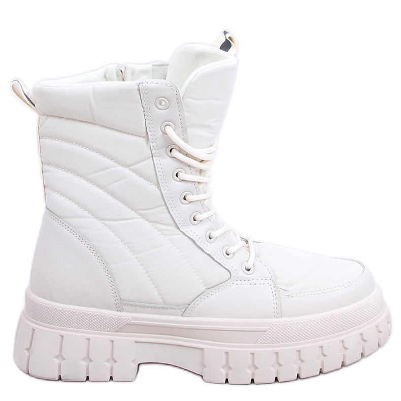 BM Ravne čizme na vezanje Barkin Beis bež