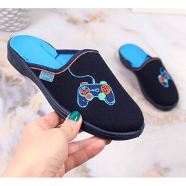 Dječačke kućne papuče tamnoplave Befado 707Y420 mornarsko plava