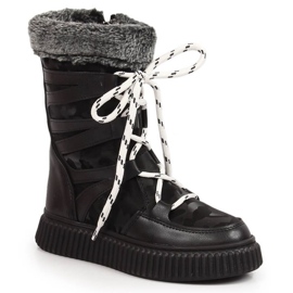 Čizme s krznom Potocki W WOL123A crna