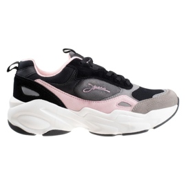 Iguana Obenari cipele W 92800347038 crna ružičasta siva