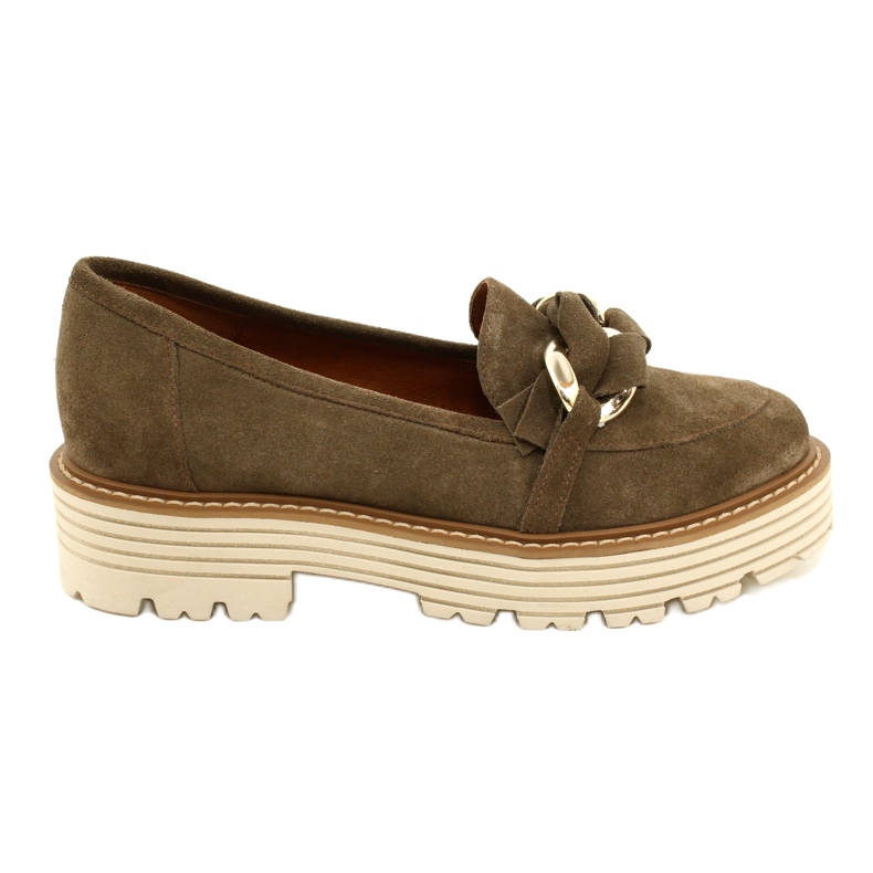 Ženske cipele s ukrasnim ukrasom laura messi 2523 zelena