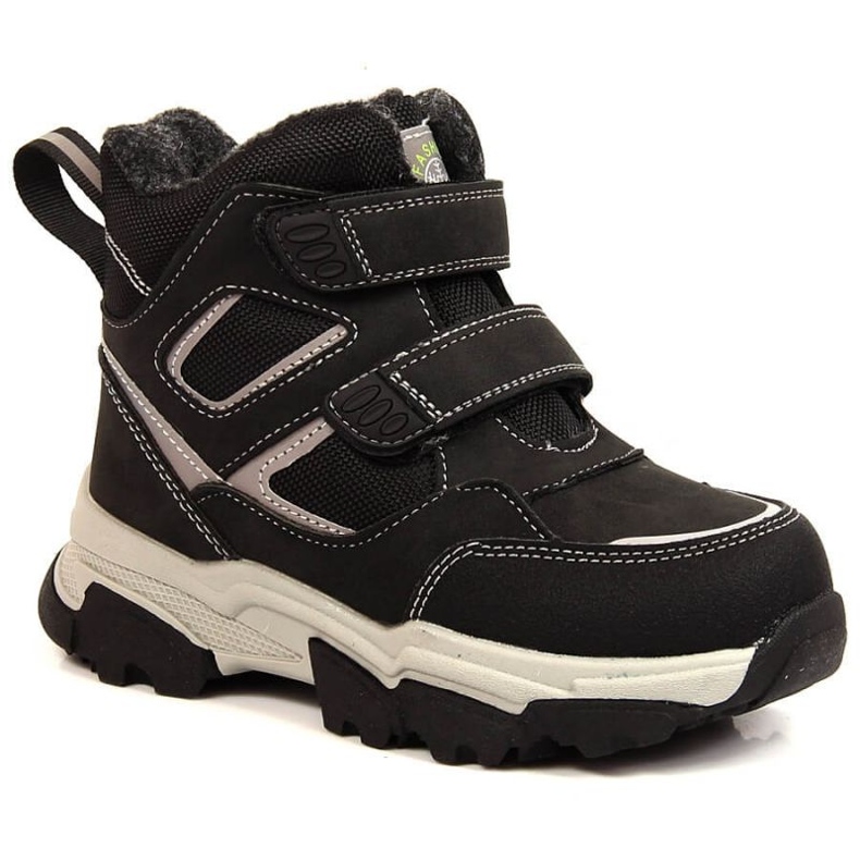 Zimske čizme izolirane ovčjom vunom News Jr. EVE382A crno