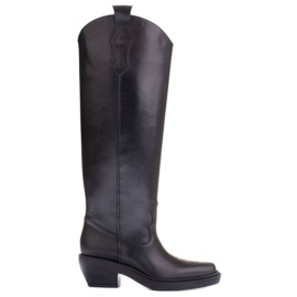 Marco Shoes Kaubojske čizme šireg opsega crna