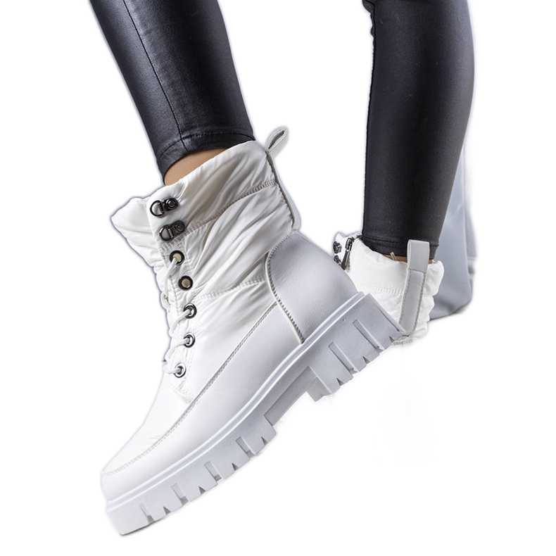 PA1 Anderson ženske bijele čizme za snijeg bijela