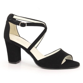Ženske crne antilop sandale Azali 2941 crno