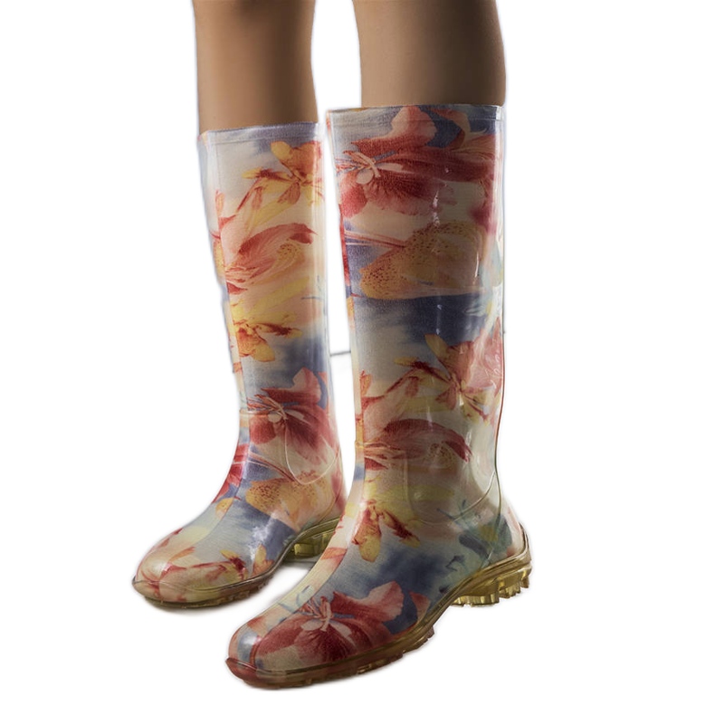 Plave i roze visoke čizme iz Pimena plava